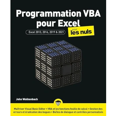 Abbildung von Programmation VBA Pour Excel les Nuls: 2013, 2016, 2019 &amp; 2021