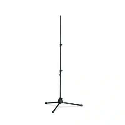 Abbildung von K&amp;M 199 Mikrofonstativ Schwarz Solostativ von 62,5 148 cm ausziehbar 3/8“ Gewindeanschluss Klein zusammenlegbar