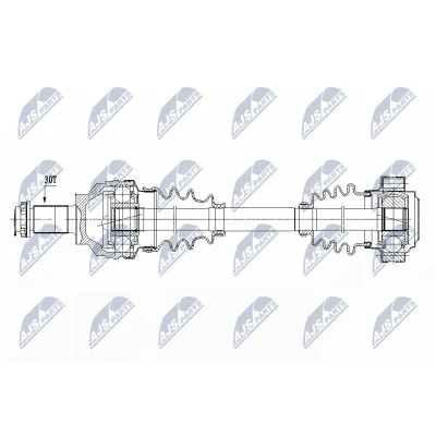 Abbildung von NTY NPW BM 150 Antriebswelle Hinterachse, Hinterachse links, rechts 626 BMW: 5 Limousine, Touring