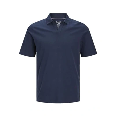 Abbildung von Jack &amp; Jones Poloshirt, Herren, Größe: Small, Navy blazer