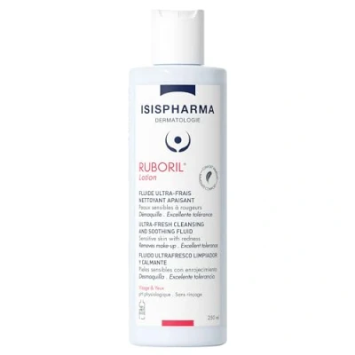 Abbildung von ISISPHARMA RUBORIL Beruhigende Reinigungsmilch 250 ml Empfindliche Haut Alle Arten von Rötungen ohne Ausspülen und Parfüm Gesicht Augen Hergestellt in Frankreich