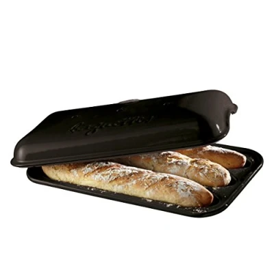 Abbildung von Emile Henry Brotbackform Keramik Baguette Set