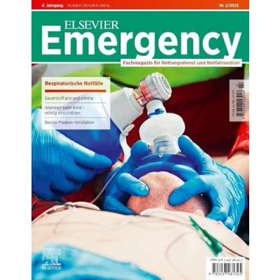 Abbildung von ELSEVIER Emergency. Respiratorische Notfälle. 2/2023: Fachmagazin für Rettungsdienst und Notfallmedizin