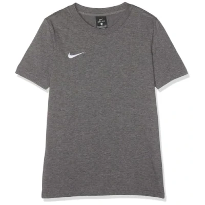 Abbildung von Nike Jungen Y Tee TM CLUB19 SS T Shirt, Charcoal Heathr/Charcoal Heathr/(White), XS
