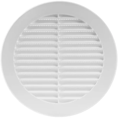 Abbildung von Vent Systems 150 mm Weiß Lüftungsabdeckung Runde Lüftungsschlitze Grillabdeckung Integrierter Insektenschutz HVAC Lüftungsöffnungen für Badezimmer, Heimbüro, Küche