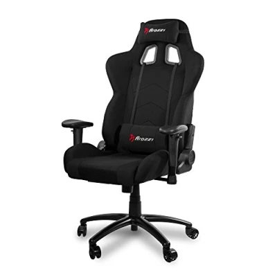 Abbildung von Arozzi Inizio Mesh Fabric Ergonomic Computer Gaming/Office Chair with High Backrest, Recliner, Swivel, Tilt, Rocker, Adjustable Height and Lumbar Neck Support Pillows Black