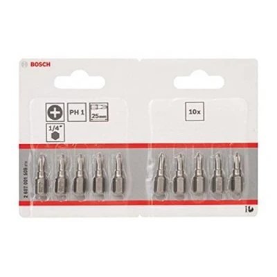 Abbildung von Bosch Zubehör 2607001509 Schrauberbit Extra Hart PH 1, 25 mm