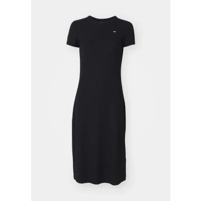 Abbildung von Tommy Jeans Bodycon MIDI Dress Jerseykleid, Damen, Größe: XXS, Black