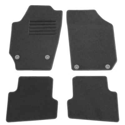 Abbildung von AD Tuning GmbH HG12770 Velours Passform Fußmatten Set Schwarz Autoteppiche Teppiche Carpet Floor mats