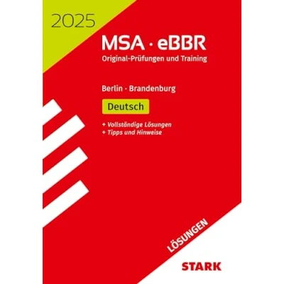 Abbildung von STARK Lösungen zu Original Prüfungen und Training MSA/eBBR 2025 Deutsch Berlin/Brandenburg