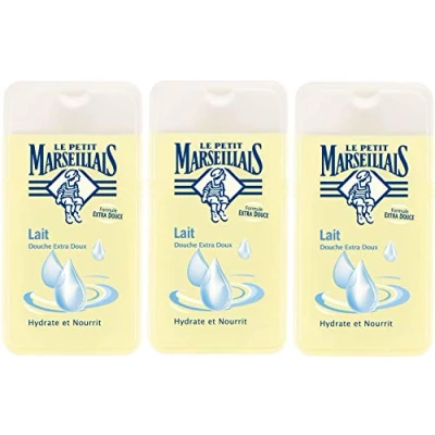 Abbildung von Le Petit Marseillais Duschgel mit Milch 3x250 ml aus Frankreich
