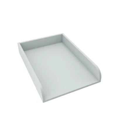 Abbildung von regalik Wickelaufsatz Universal, Wickeltischaufsatz für Kommoden in beliebiger Breite, Abnehmbar Wickelkommode aufsatz, Abgerundeten Frontplatten, Ash, 2 mm ABS Material, 72cm x 54cm