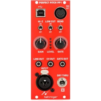 Abbildung von Behringer PERFECT PITCH PP1 Gitarren und Audio zu MIDI , USB CV Konvertermodul für Eurorack