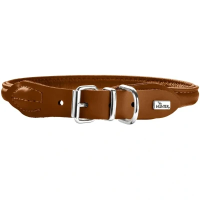 Abbildung von HUNTER Halsband Round &amp; Soft Elk M L (55), cognac 55