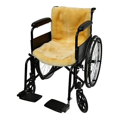 Abbildung von Lammfell ROLLSTUHL Auflage Gold/Gelb
