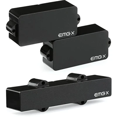 Abbildung von EMG Pickups »PJX Bass Pickup Set BLACK« für E PU: P/LJ X Series Preamp Farbe: Schwarz