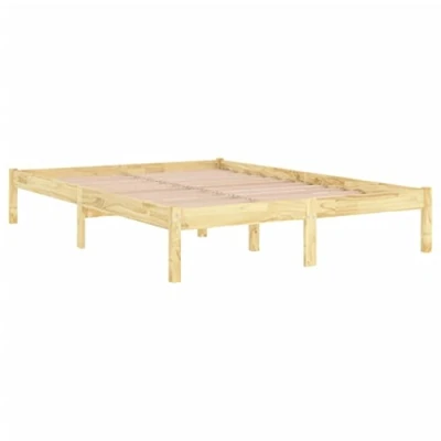 Abbildung von vidaXL Kiefer Massivholzbett Bettgestell Bett Holzbett Doppelbett Futonbett Bettrahmen Schlafzimmerbett Schlafzimmermöbel 200x200cm