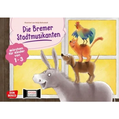 Abbildung von Die Bremer Stadtmusikanten. Kamishibai Bildkartenset. Märchen für Kinder von 13 (Märchen das Erzähltheater mit Kindern unter drei Jahren)