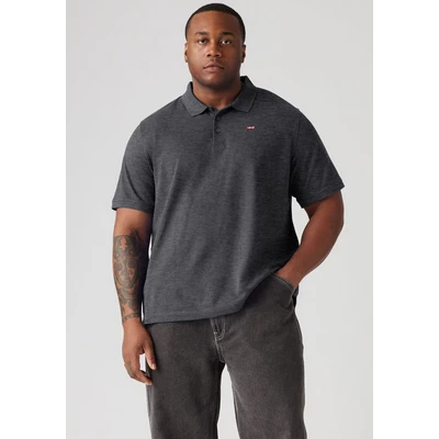 Abbildung von Levi&#039;s Plus Poloshirt, Herren, Größe: 5XL, Dark charcoal heather