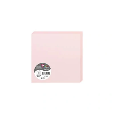 Abbildung von Clairefontaine 2155C Packung (mit 25 Doppelkarten Pollen, Gefaltet, 160 x 160mm) 210g, rosa