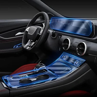 Abbildung von SYUFRE Auto Mittelkonsole GPS Navigation Transparentes TPU Schutzfolie Anti Kratz Reparatur Innenausstattung Zubehör,Für Forthing T5 EVO 2021 2023