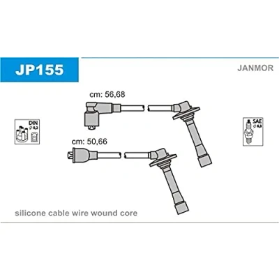 Abbildung von JANMOR JP155 Zündkabelsatz MAZDA: MX 6, 626 IV Limousine, Schrägheck, FORD USA: PROBE 2