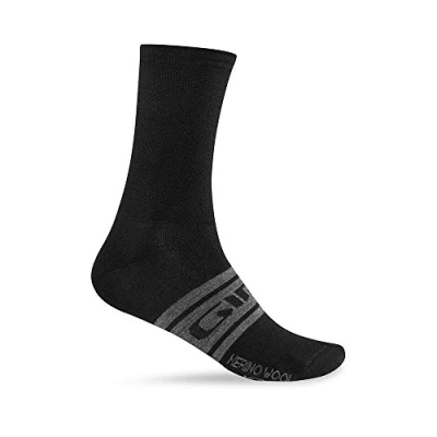 Abbildung von Giro Fahrradsocken Merino Wool Seasonal Socken, Black/Charcoal Clean, L, 265008007