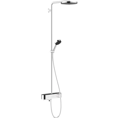 Abbildung von hansgrohe Duschsystem &quot;Pulsify S&quot;, (Komplett Set), 26cm, mit Wannenthermostat ShowerTablet Select 400, chrom