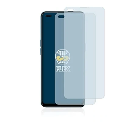 Abbildung von BROTECT 2 Stück Full Cover Schutzfolie für Oppo Reno 4 5G Screen Displayschutz Folie [3D Curved, Anti Fingerprint, Kristall Klar]