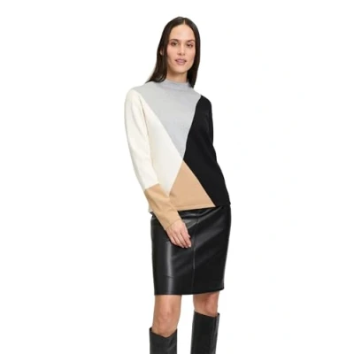 Abbildung von Betty Barclay Strickpullover Feinstrickpullover mit Kragen (1 tlg) Color Blocking