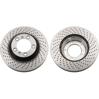 Abbildung von TRW DF6267S Bremsscheibe 330 34 5 130 Belüftet, gelocht lackiert PORSCHE: 911 Cabrio, Coupe, Targa