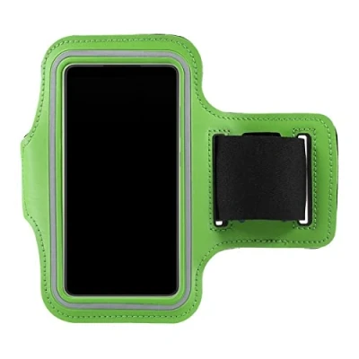 Abbildung von CoverKingz Universal Sportarmband Handy Tasche für alle Smartphones von 4,5 5,85 Zoll Armtasche mit Schlüsselfach Laufarmband Joggen Sport Handyhülle Grün