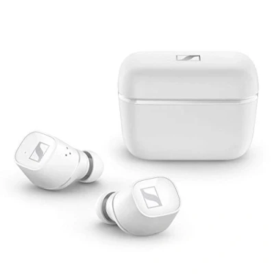 Abbildung von Sennheiser 508901 CX 400BT TRUE Wireless Earbuds Bluetooth In Ear Kopfhörer zum Musik hören und Telefonieren Passive Noise Cancellation anpassbare Touch Control, Weiß