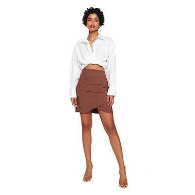 Abbildung von Trendyol Damen Gerade Mini Asymmetrisch Rock