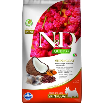 Abbildung von N&amp;D Quinoa DOG Skin &amp; Coat Hering Kokosnuss Mini varianten 2,5 kg