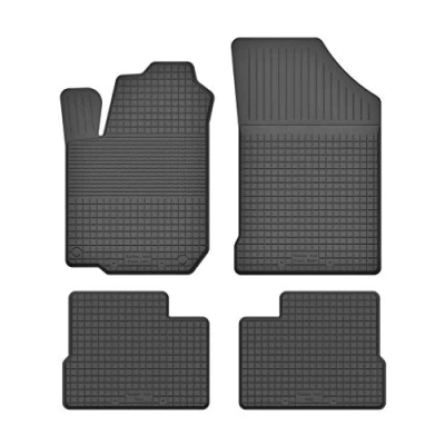 Abbildung von Gummimatten Fußmatten 1.5 cm Rand kompatibel mit Hyundai i20 I (Bj. 2008 2015) ideal angepasst 4 Teile EIN Set
