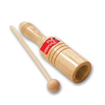 Abbildung von Percussion Plus Holz Agogo Klangstab einzeln mit Schlägel