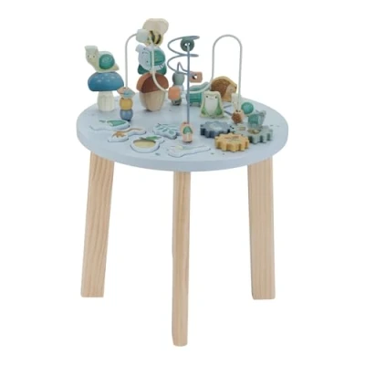Abbildung von Little Dutch 7241 Holz Aktivitätstisch/Spieltisch Forest Friends blau