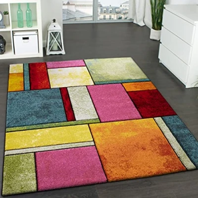 Abbildung von Paco Home Teppich &quot;Brilliance 661&quot;, rechteckig, Kurzflor, modernes 3D Patchwork Design