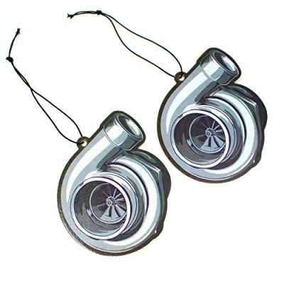 Abbildung von 2er Set Tuning Lufterfrischer Duftbaum fürs Auto Air Freshener Design Duft Anhänger (2x Turbo)