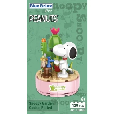 Abbildung von BlueBrixx Pro 108607 Snoopy Garden „Kaktus im Topf“ aus Klemmbausteinen mit 139 Bauelementen