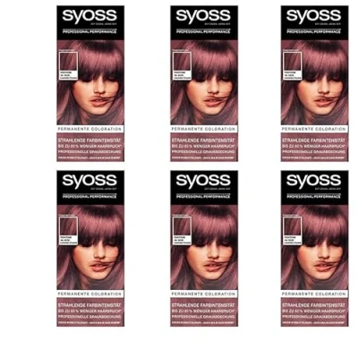 Abbildung von 6x Syoss Permanente Coloration Pantone 18 3530 Lavender Crystal 80% weniger Haarbruch(6 x 115 ml), (6er Pack)