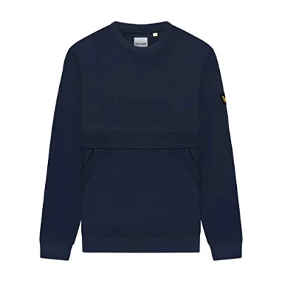Abbildung von Lyle and Scott Casuals Sweatshirt mit Reißverschlusstasche Gr. L, dunkles marineblau