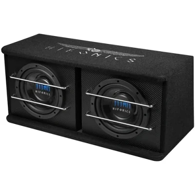 Abbildung von Hifonics TDA200R 2 x 20 cm (8) Aktiv Dual Bassreflex Subwoofer Auto (300 W, max.:600 W cm)