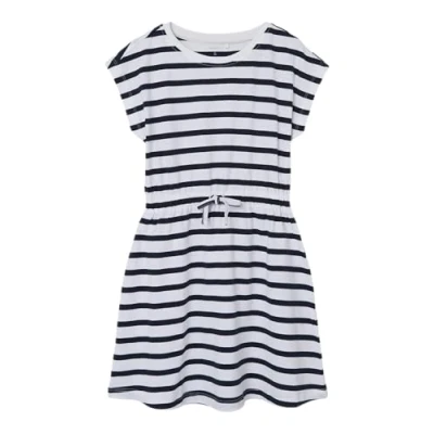 Abbildung von NAME IT Mädchen Nkfmie Ss Dress Noos, Dark Sapphire/Stripes:y/D Stripes, 116