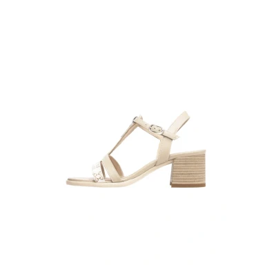 Abbildung von Nero Giardini E513433D Damen Sandalen aus Leder und technischem Material, beige, 40 EU