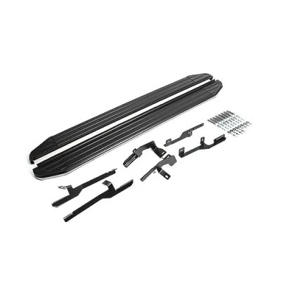 Abbildung von Trittbretter Seitenschweller kompatibel mit Hyundai Tucson 2015 2020 TÜV ABE Silber Schwarz Aluminium 2X