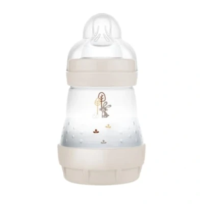 Abbildung von MAM Easy Start Anti Colic Flasche 0+ Monate, langsamer Durchfluss (160 ml), Sand zur Reduzierung von Koliken und Beschwerden des Babys Babyflasche zum Stillen geeignet