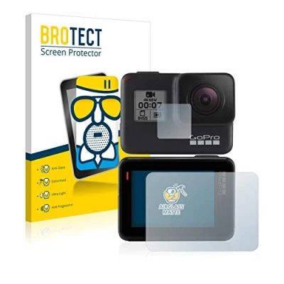 Abbildung von BROTECT Entspiegelungs Schutzglas für GoPro Hero 7 Black Schutz Folie Panzerfolie Glas Matt [Extrem Kratzfest 9H, Anti Reflex, Fingerprint]