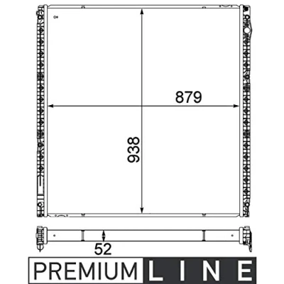 Abbildung von MAHLE ORIGINAL CIR 16 000P Niedertemperaturkühler, Ladeluftkühler